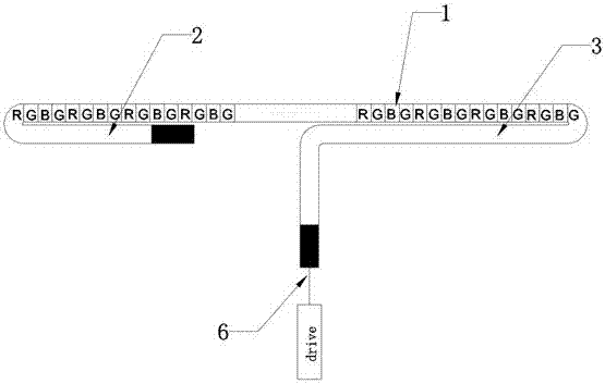 Frameless display strip and screen splicing system