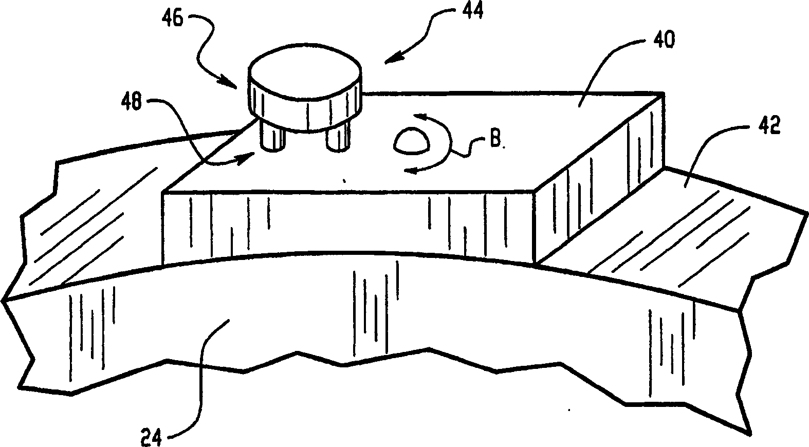 Mechanical damper for air pad instability