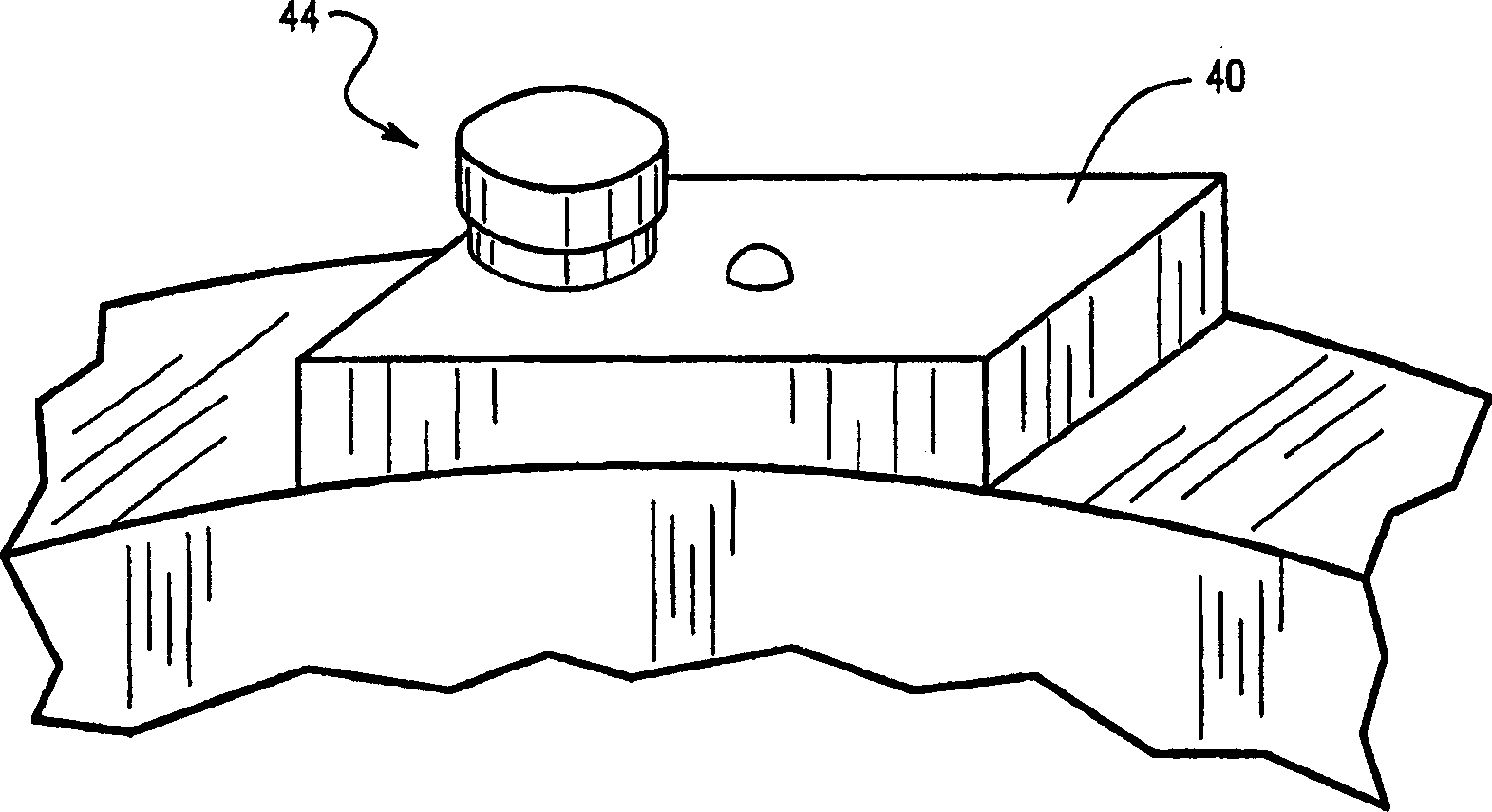 Mechanical damper for air pad instability