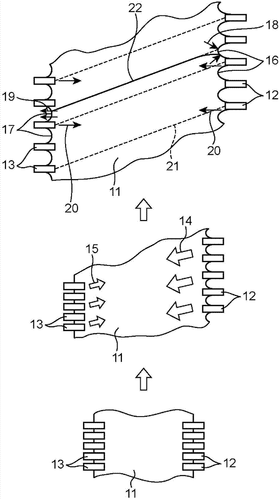 Method for producing longitudinally-stretching film