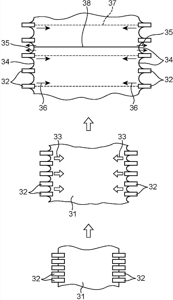 Method for producing longitudinally-stretching film