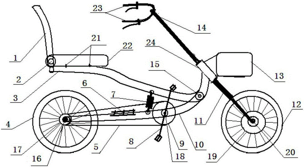 Shock absorbing bicycle