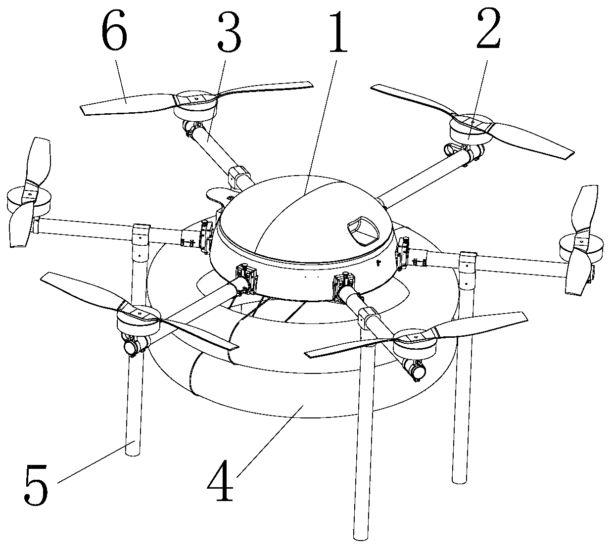 Unmanned aerial vehicle capable of dropping life buoys