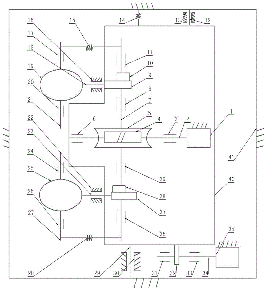 Space optics double-camera continuous imaging uniform-speed swinging movement device