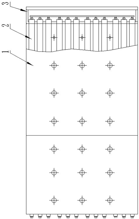 Electric heating element for large-flow high-temperature high-pressure high-speed gas environment and processing method