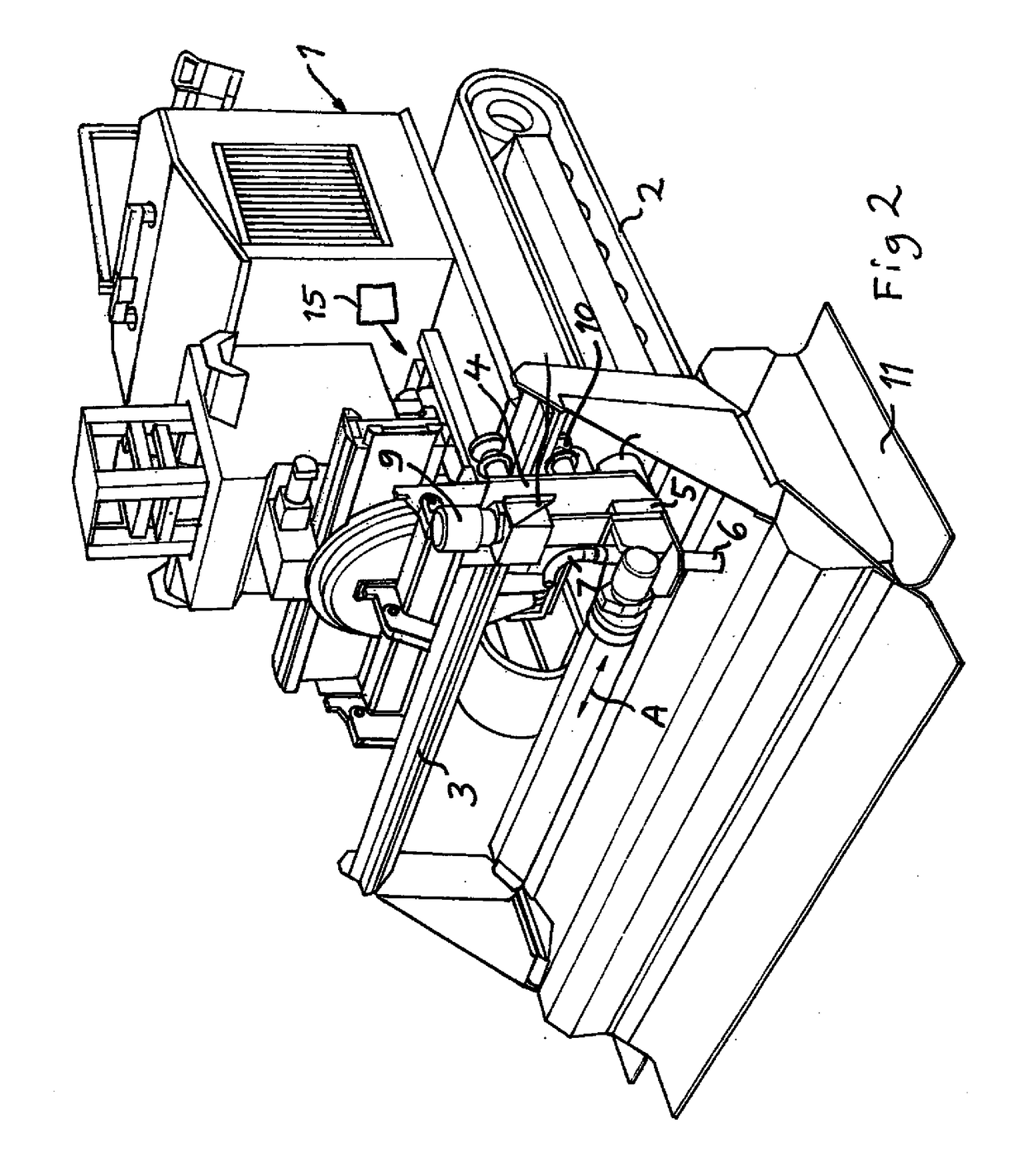 A device and method for moving a jet member