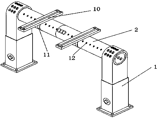 An extendable steel bracket for solar photovoltaic panel power station