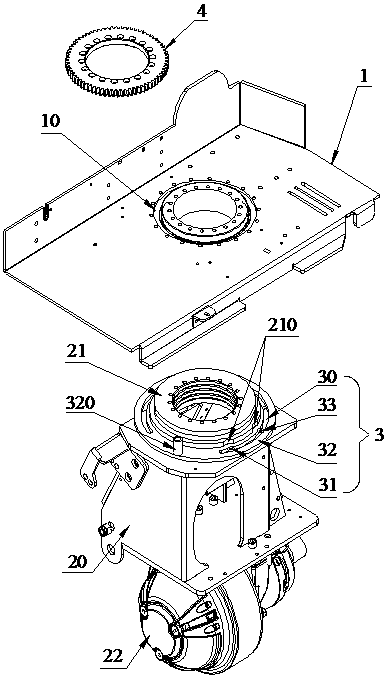 Single-wheel steering device and cleaning robot