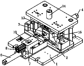 Automobile part punching mechanism with powerful scrap iron suction and discharge functions