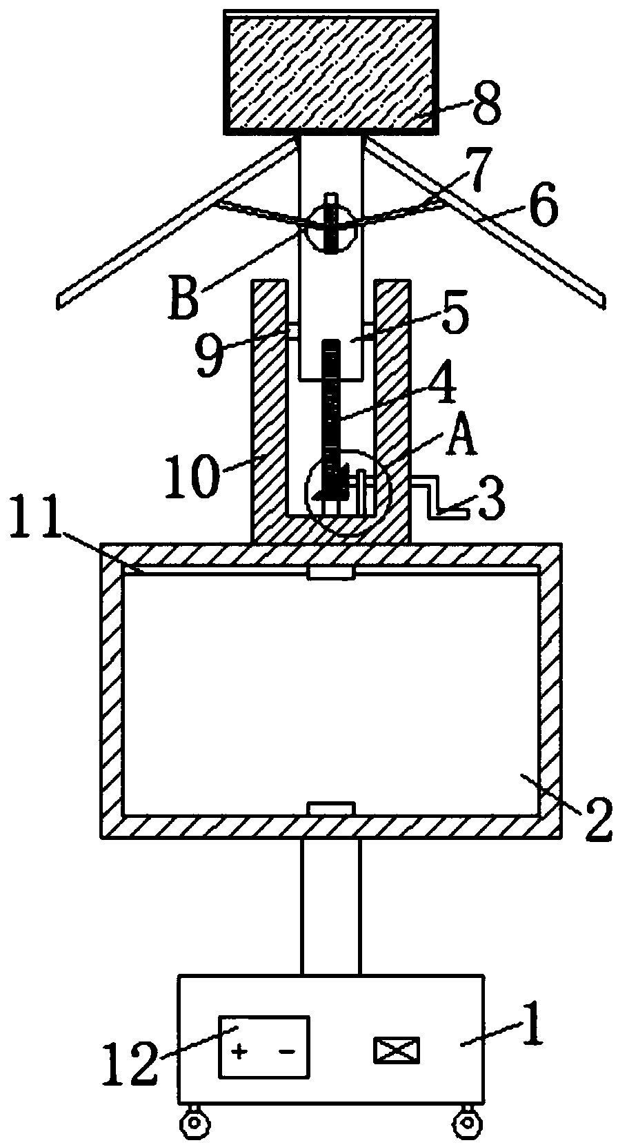 New energy resource indicating board used in landscape garden