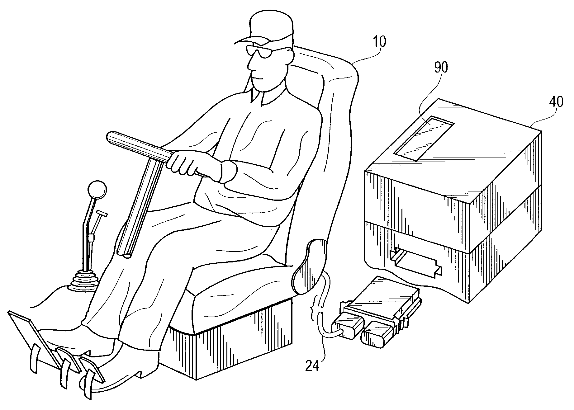 Vehicle seat with vibration monitoring ability