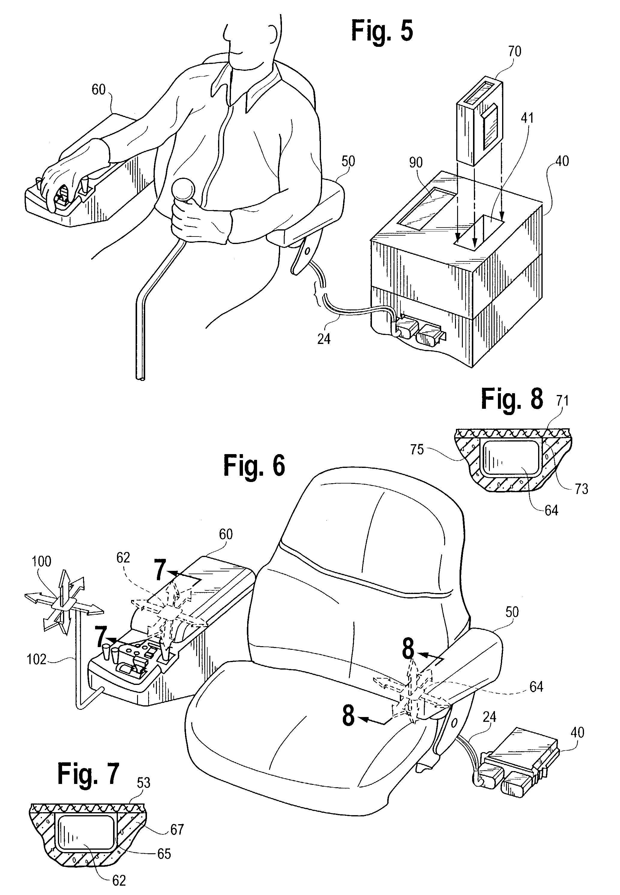 Vehicle seat with vibration monitoring ability