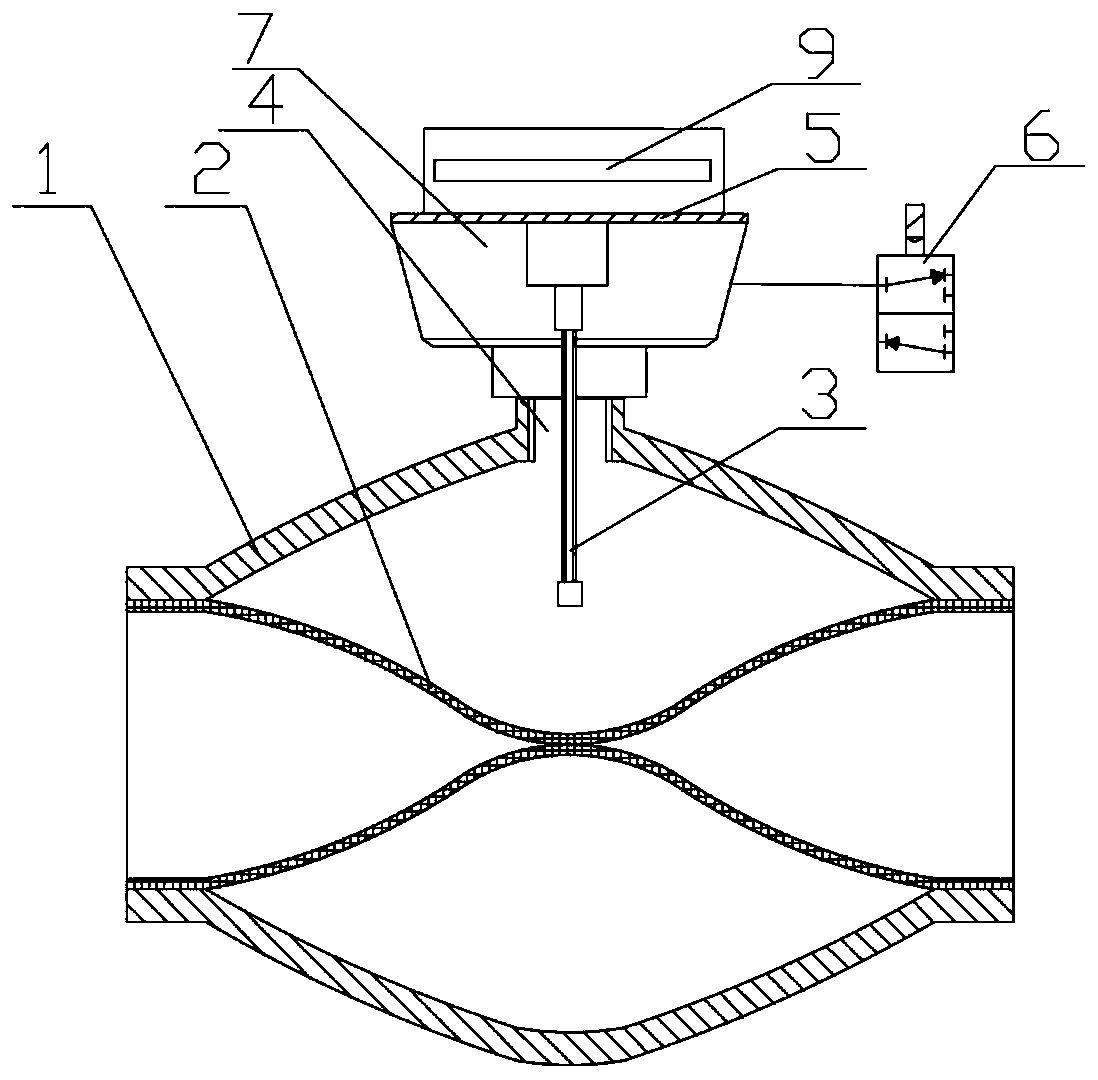 Pinch valve working state detecting device and detecting method