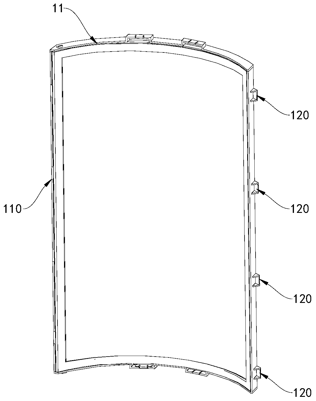 Air purification module installation structure and air conditioner