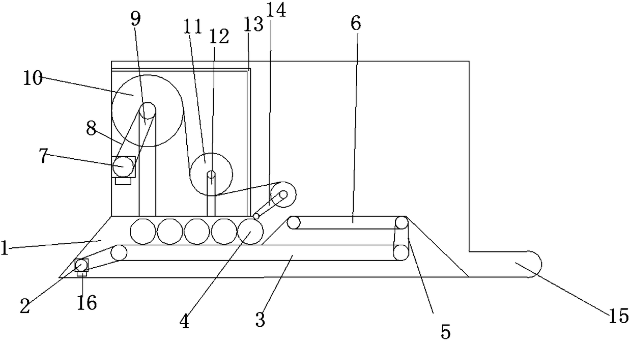 Wire drum packing machine convenient for maintenance