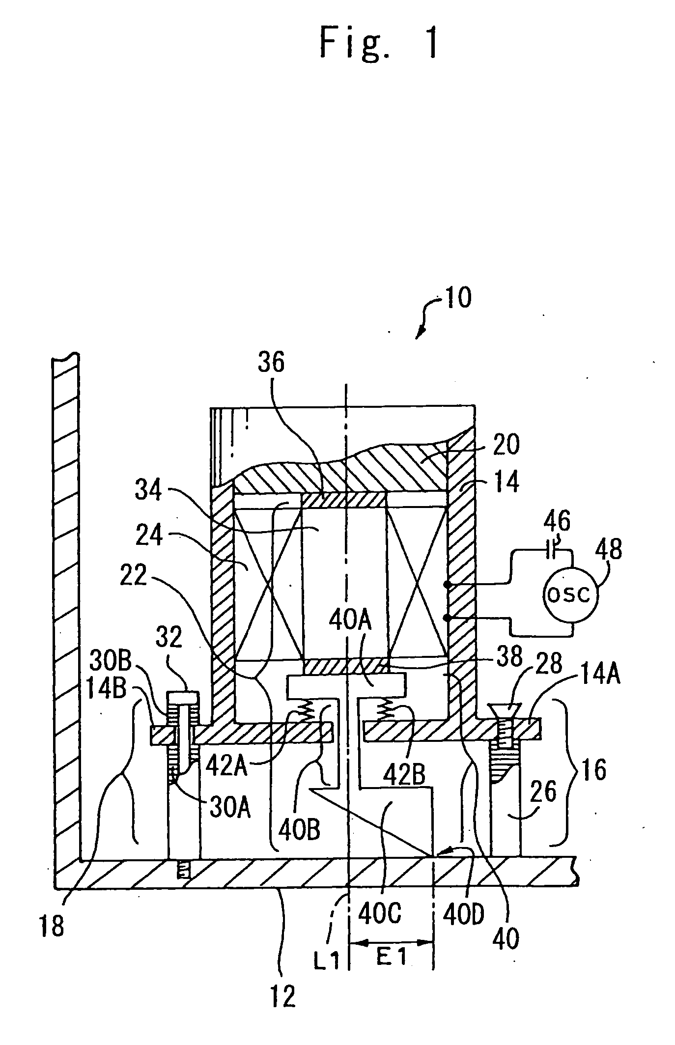 Vibrator unit and portable telephone employing it