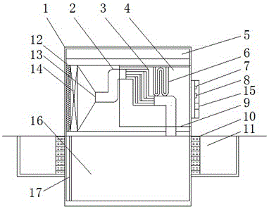 Water-collecting device for arid area