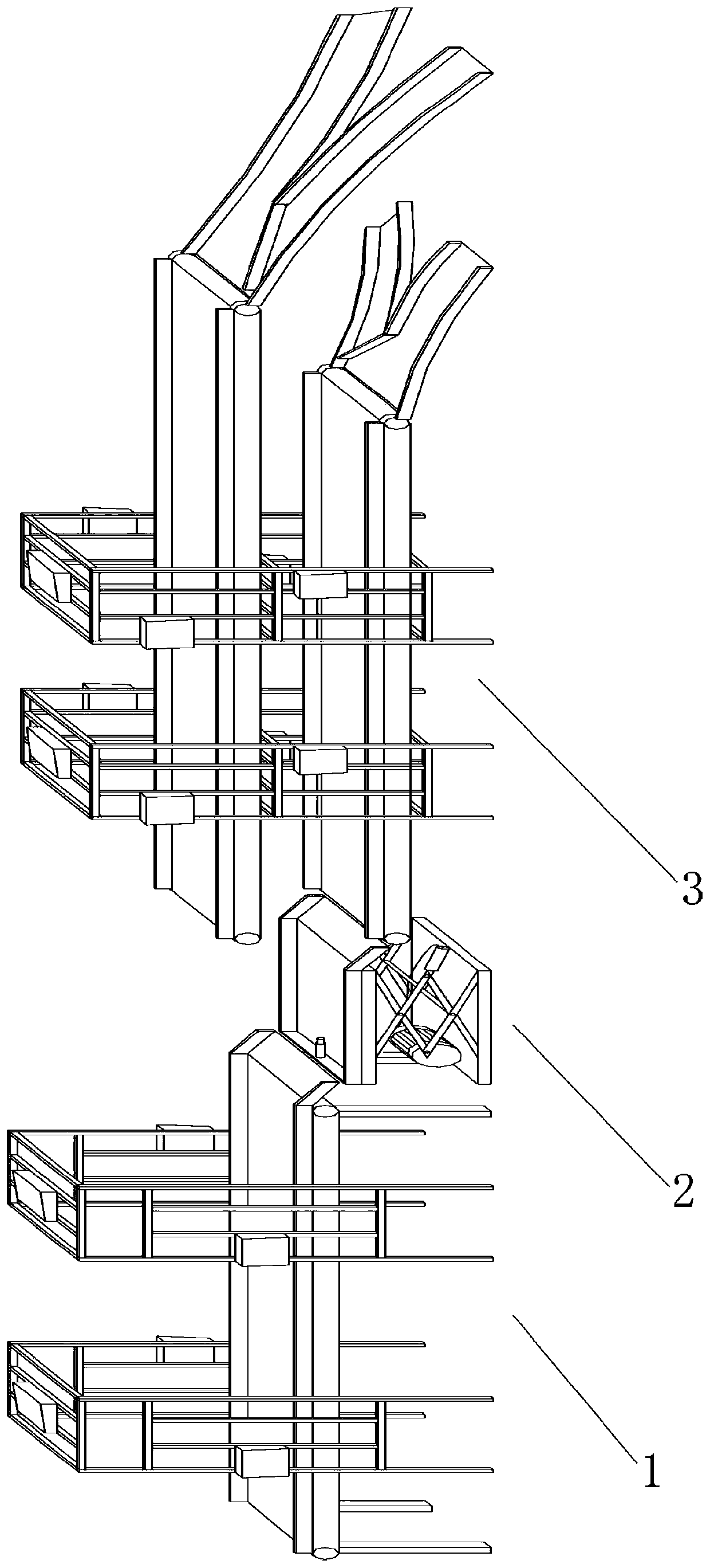 Automatic express parcel sorting and transporting equipment