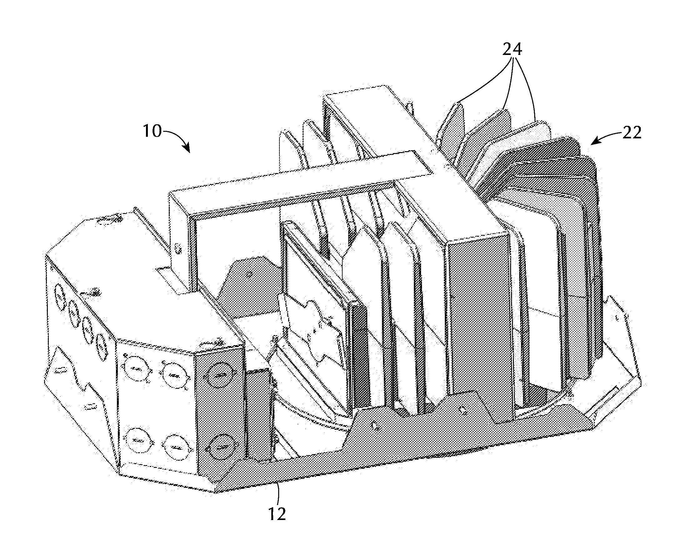 Light fixture with tilting light and fixed heat sink