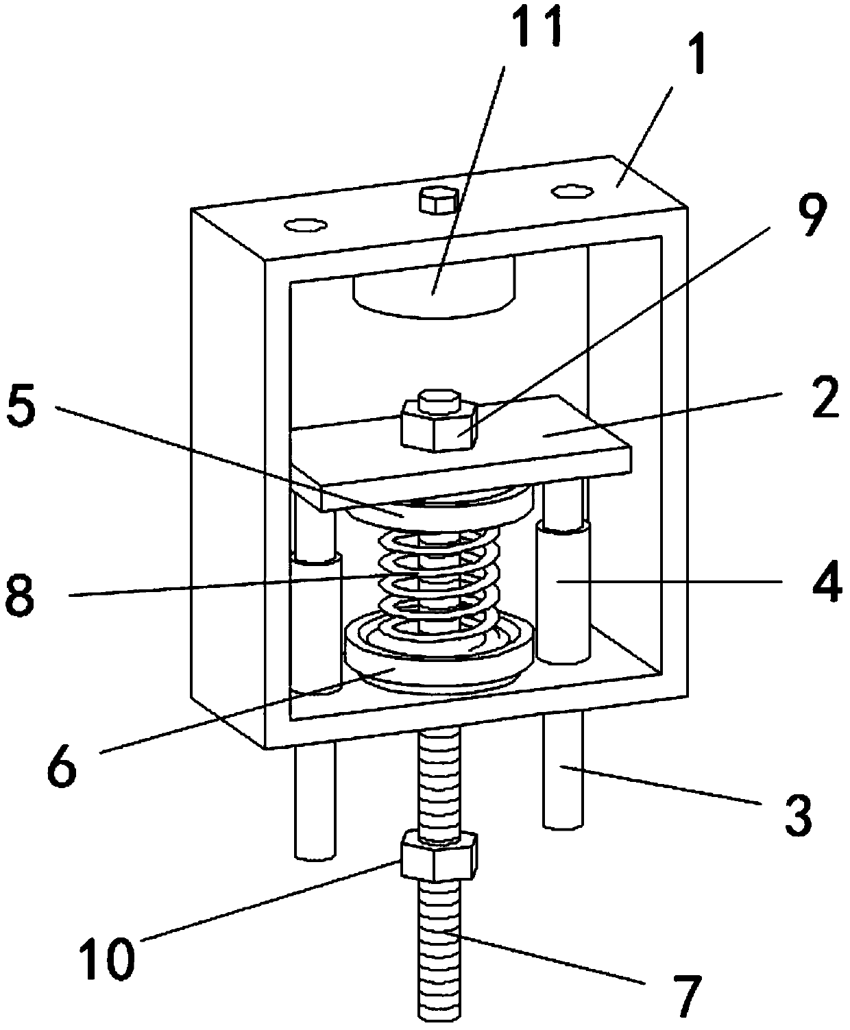 Improved spring shock absorber