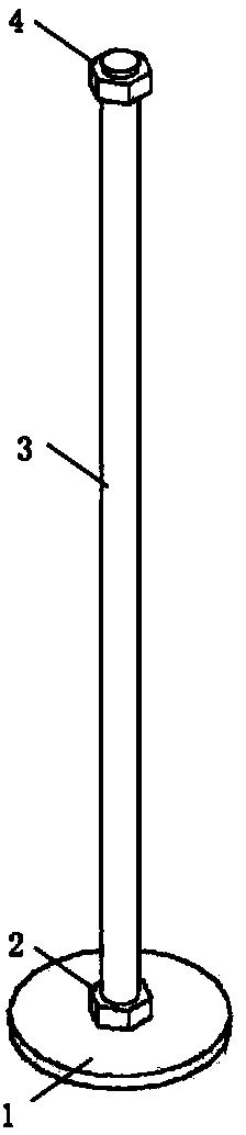 Base isolation limiting device and manufacturing method