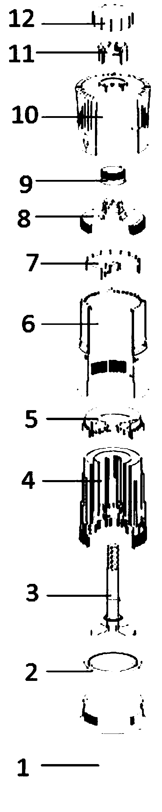 In-bottle blending mixing mechanism