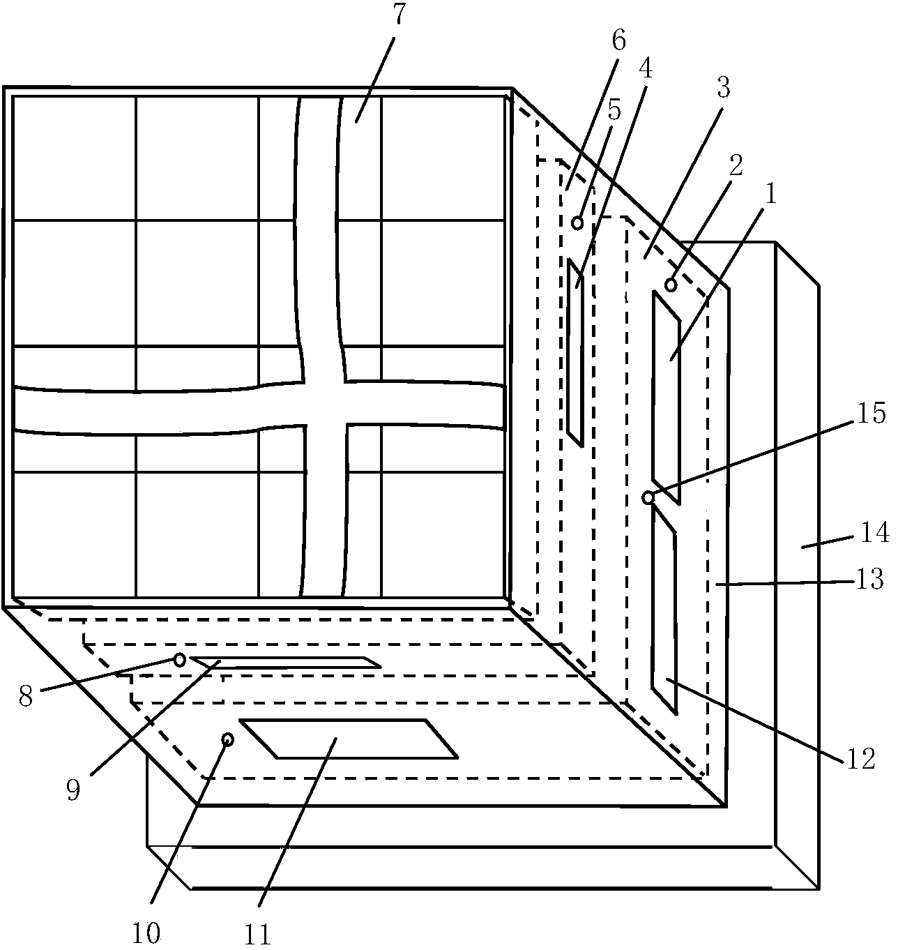 Infrared stereo imaging detection chip