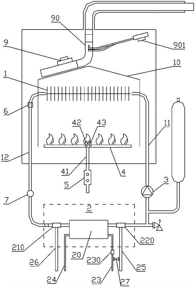 Gas-fired heating wall-mounted stove and operation control method thereof