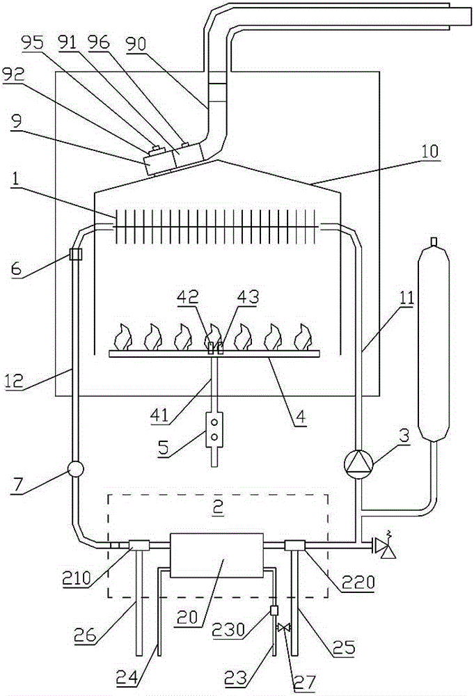 Gas-fired heating wall-mounted stove and operation control method thereof