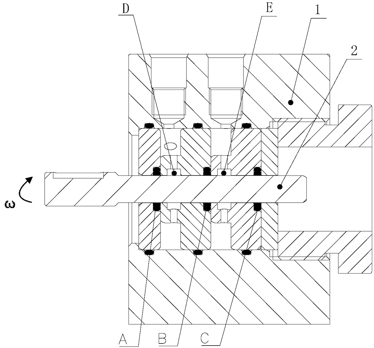 A kind of experimental device and experimental method for rotary dynamic sealing characteristics of sealing ring