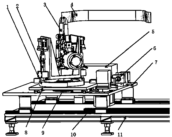 Automatic welding mechanism for curved surface of car body