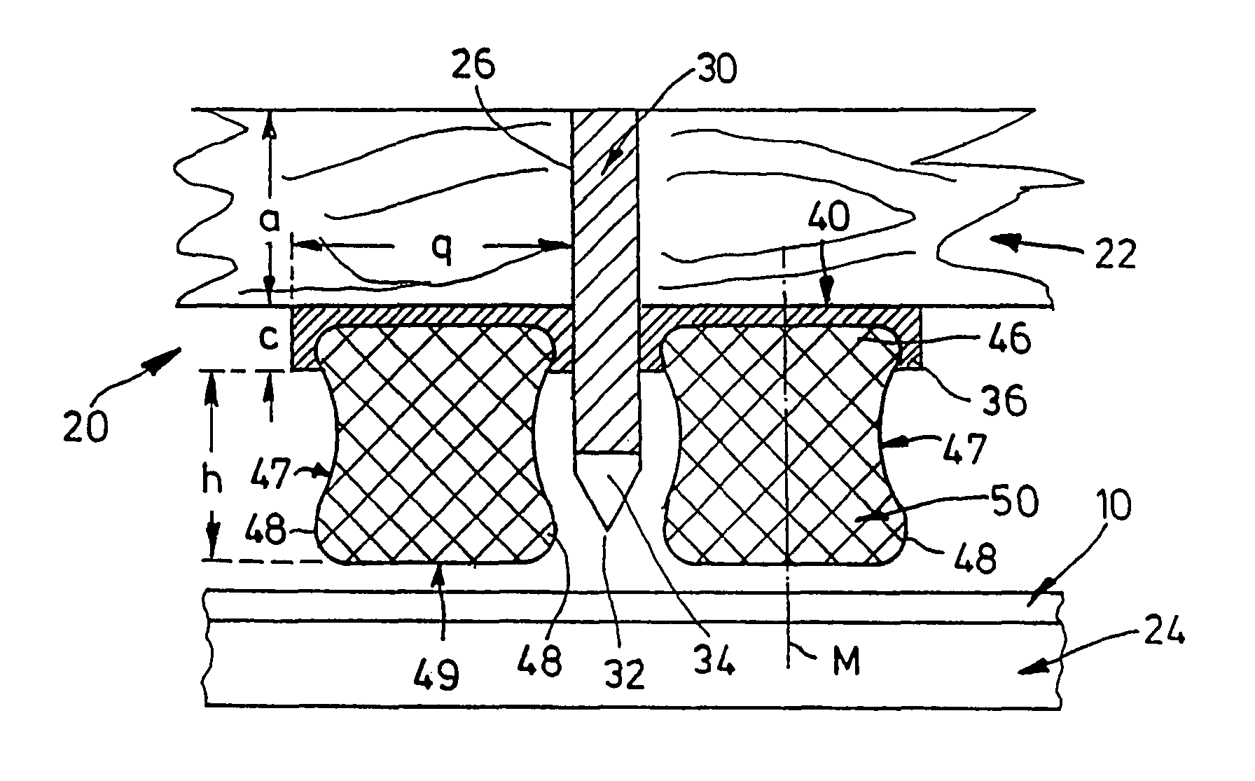 Device for punching blanks out of a flat sheet