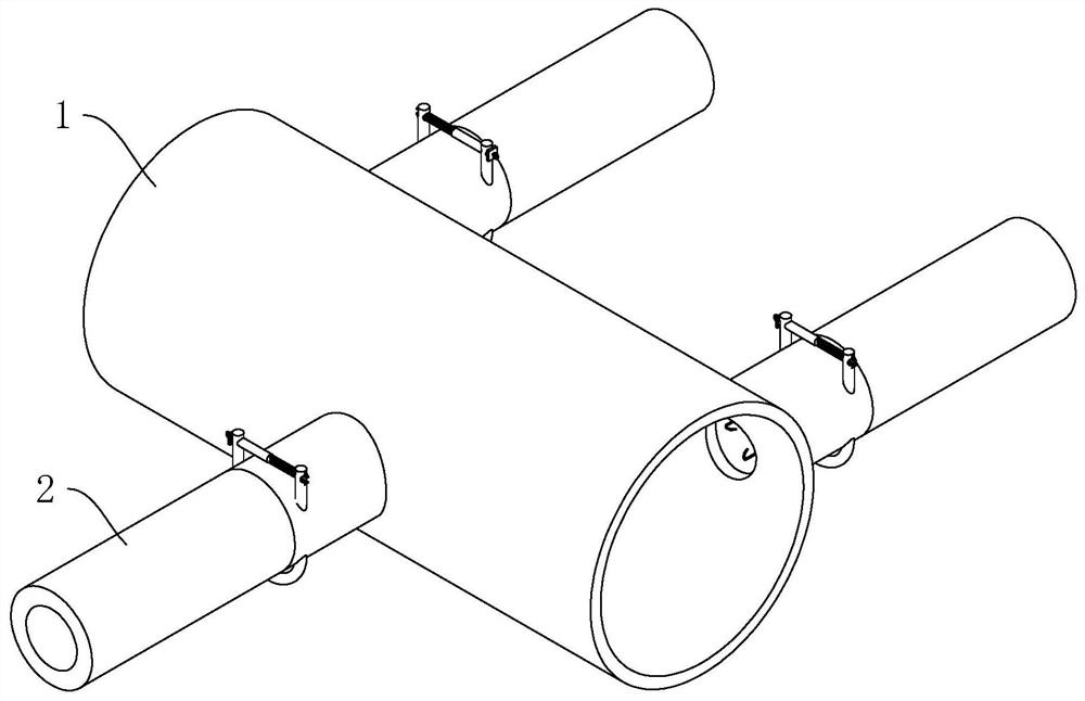 A municipal pipe network layout structure and its construction method