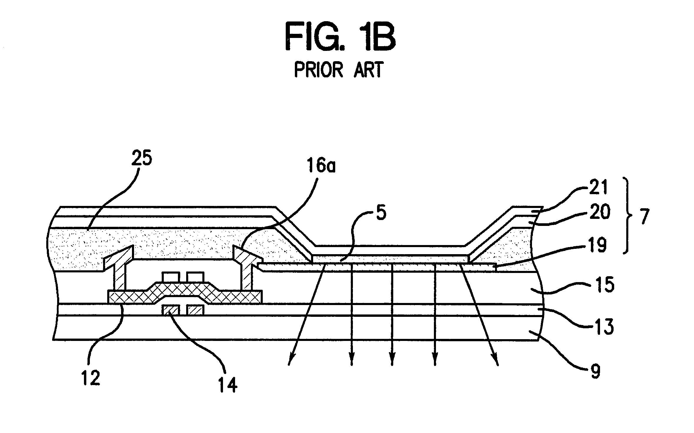 Active matrix organic EL display device and method of forming the same