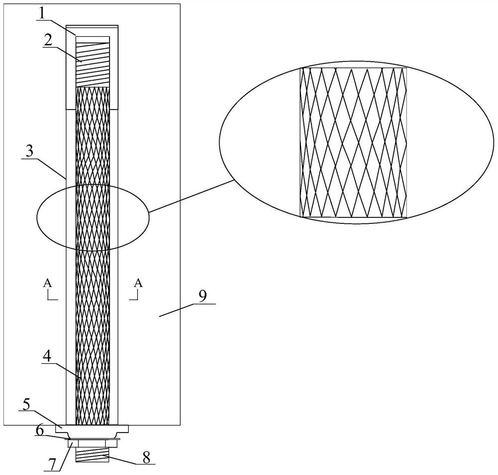 Honeycomb-like energy-absorbing yielding anchor rod/anchor cable and implementation method thereof