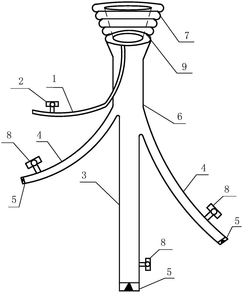 Fully-closed flexible connector for hysteroscope operation