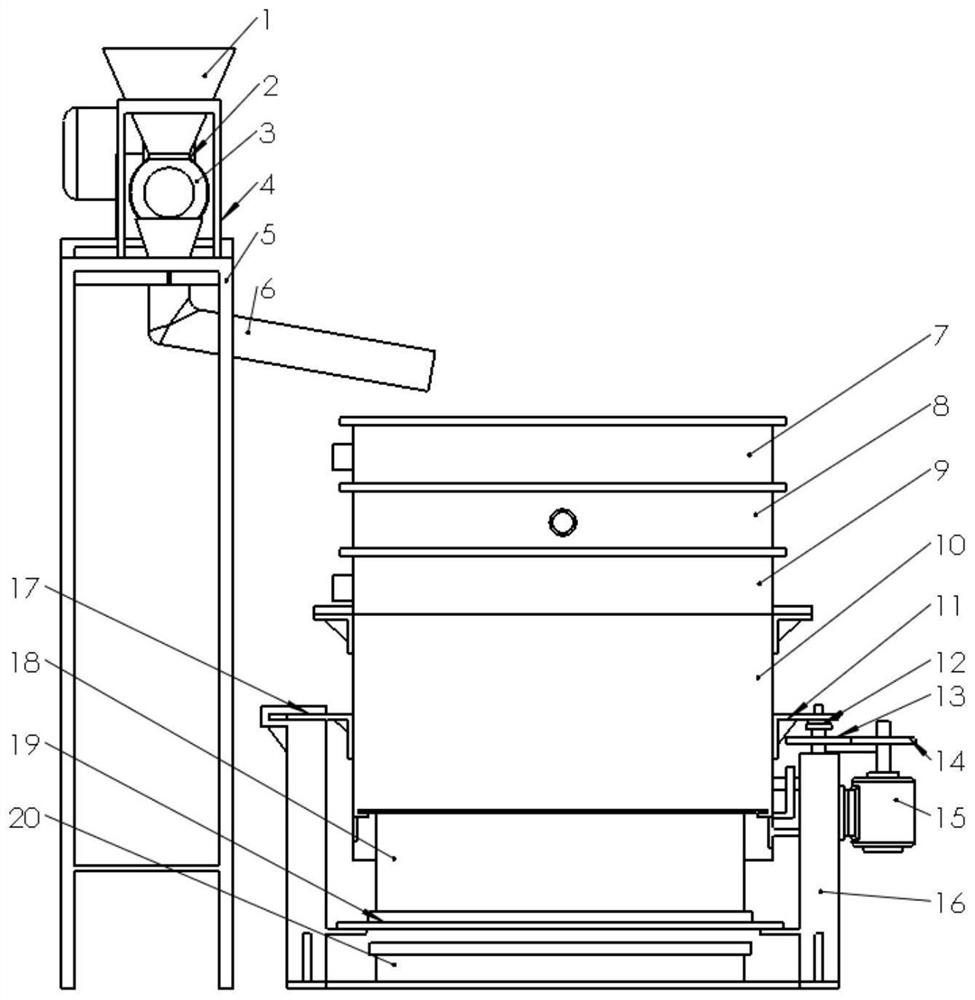 Air duct seed selection translational precision seeding device