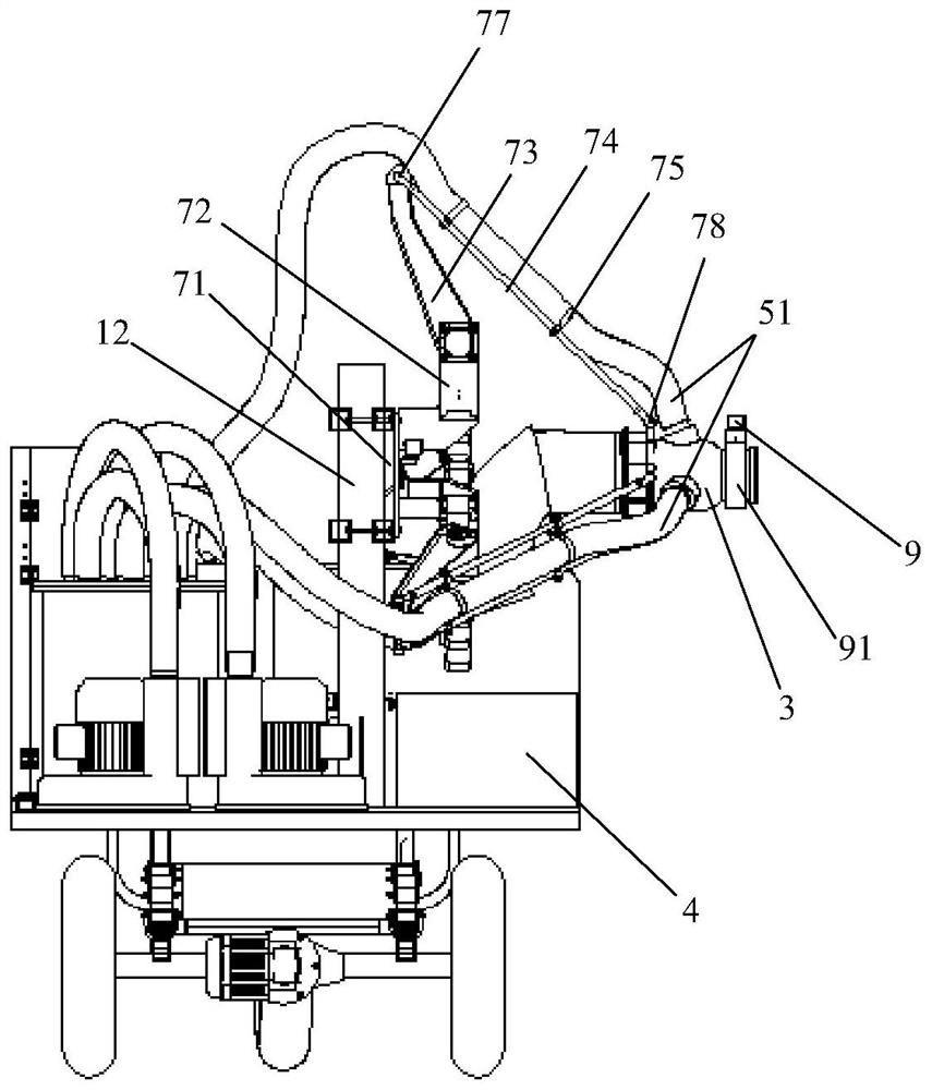 Picking robot for spherical fruits