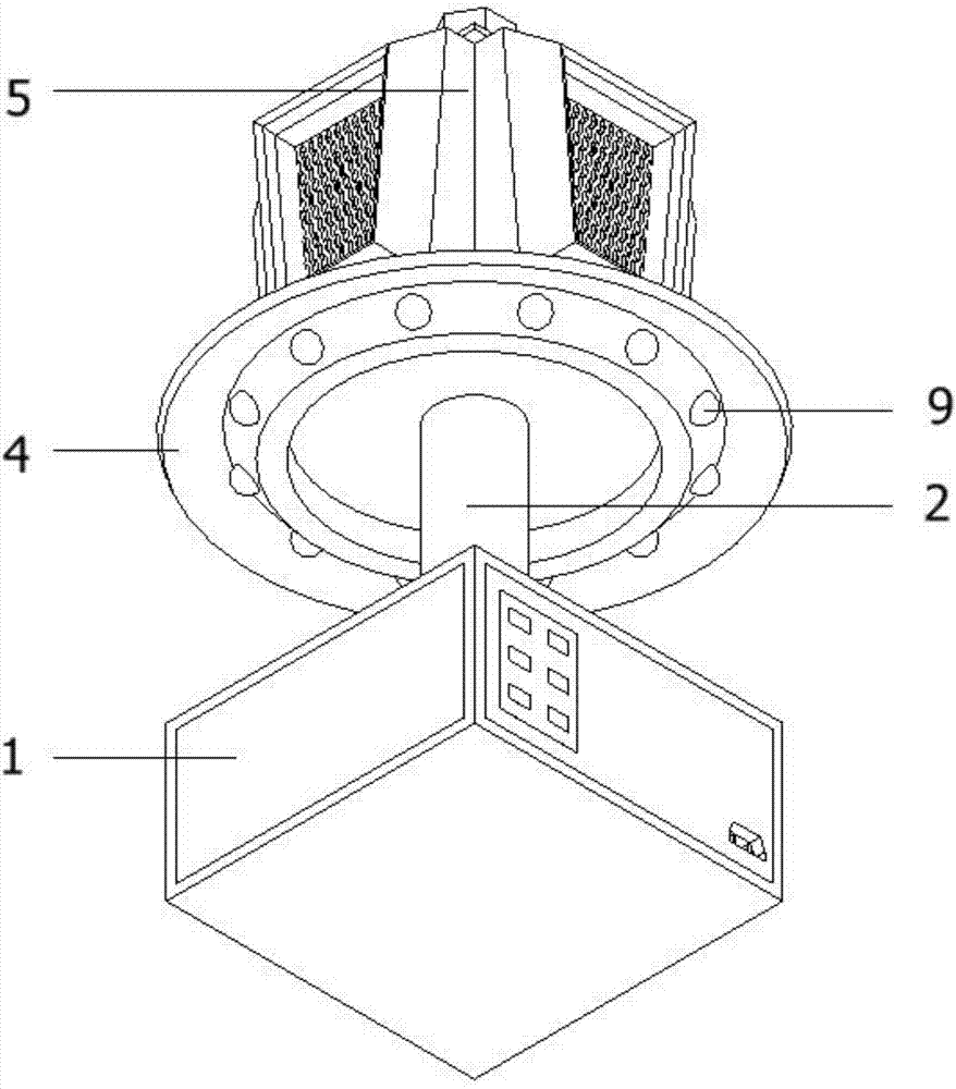 LED colored lamp trapping structure used for tobacco