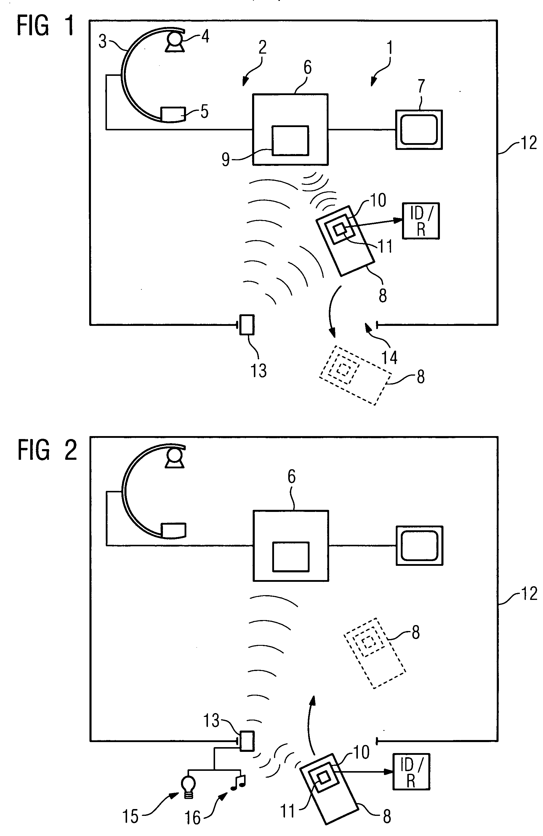 Medical examination or treatment device, in particular x-ray or CT device