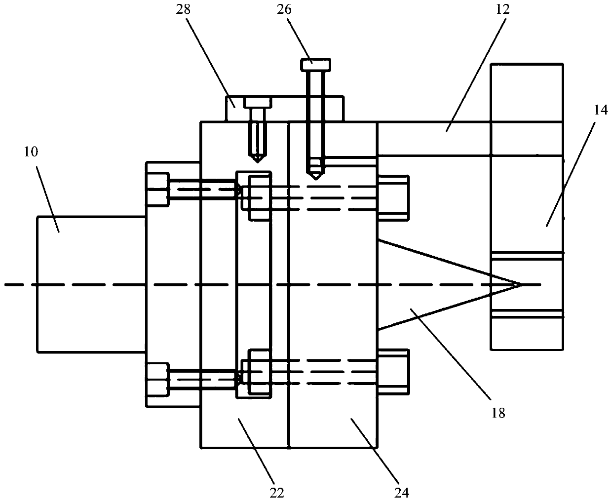 Positioning tool of eccentric shaft and machine tool