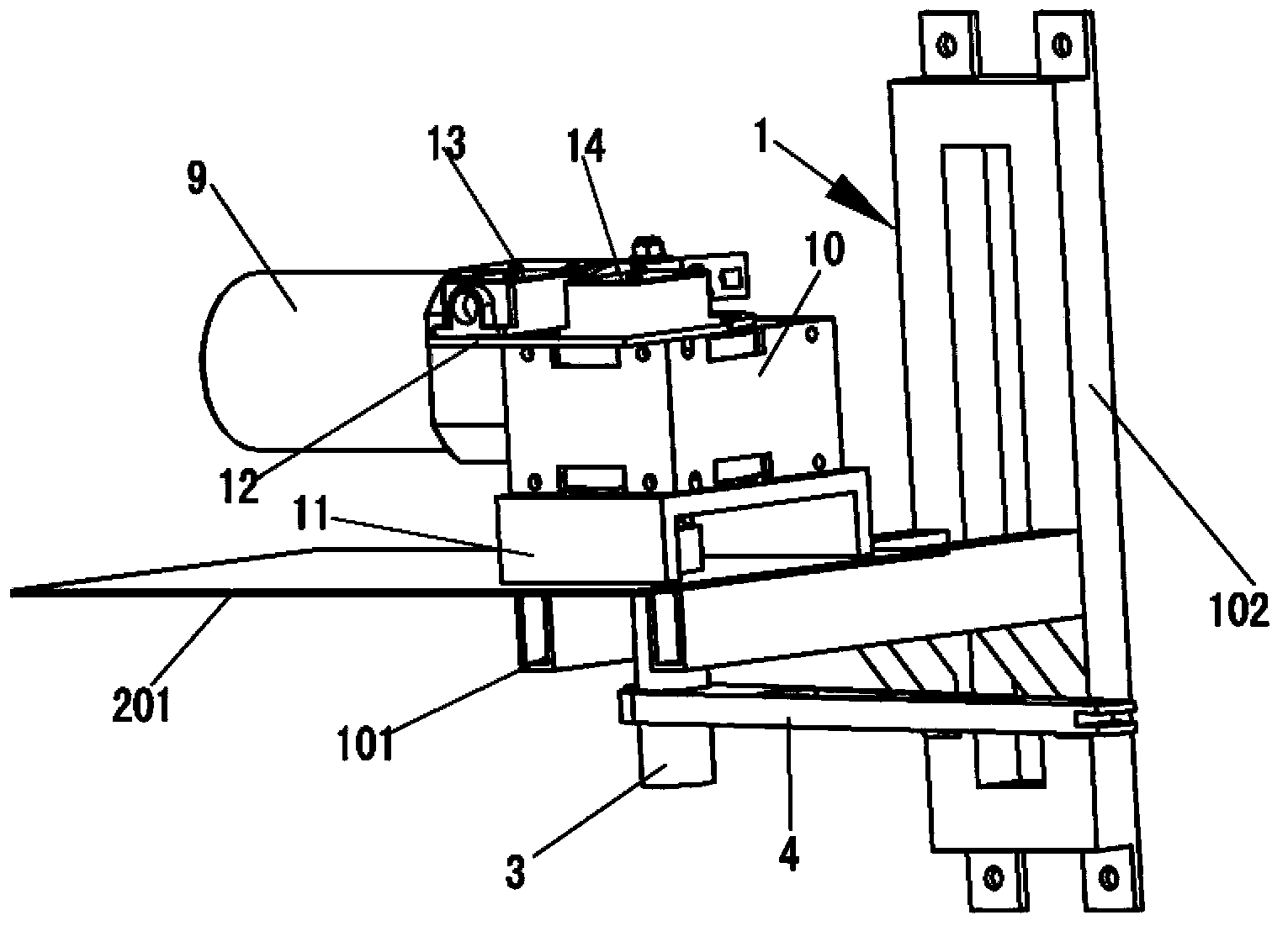 Air vent opening and executing mechanism of intelligent ventilation system for grain depot