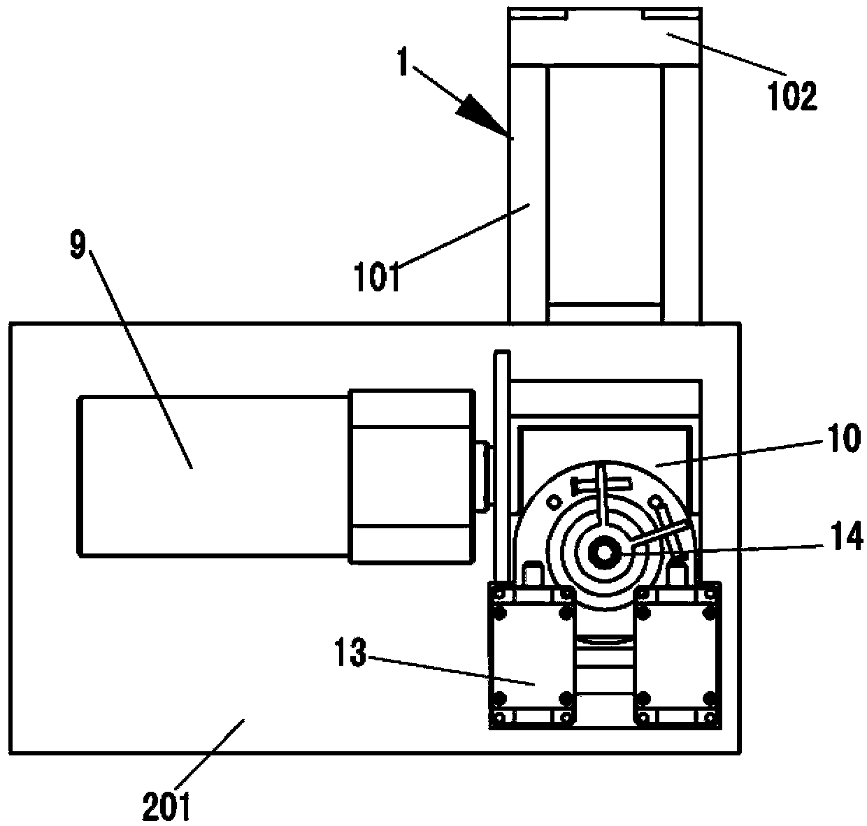 Air vent opening and executing mechanism of intelligent ventilation system for grain depot