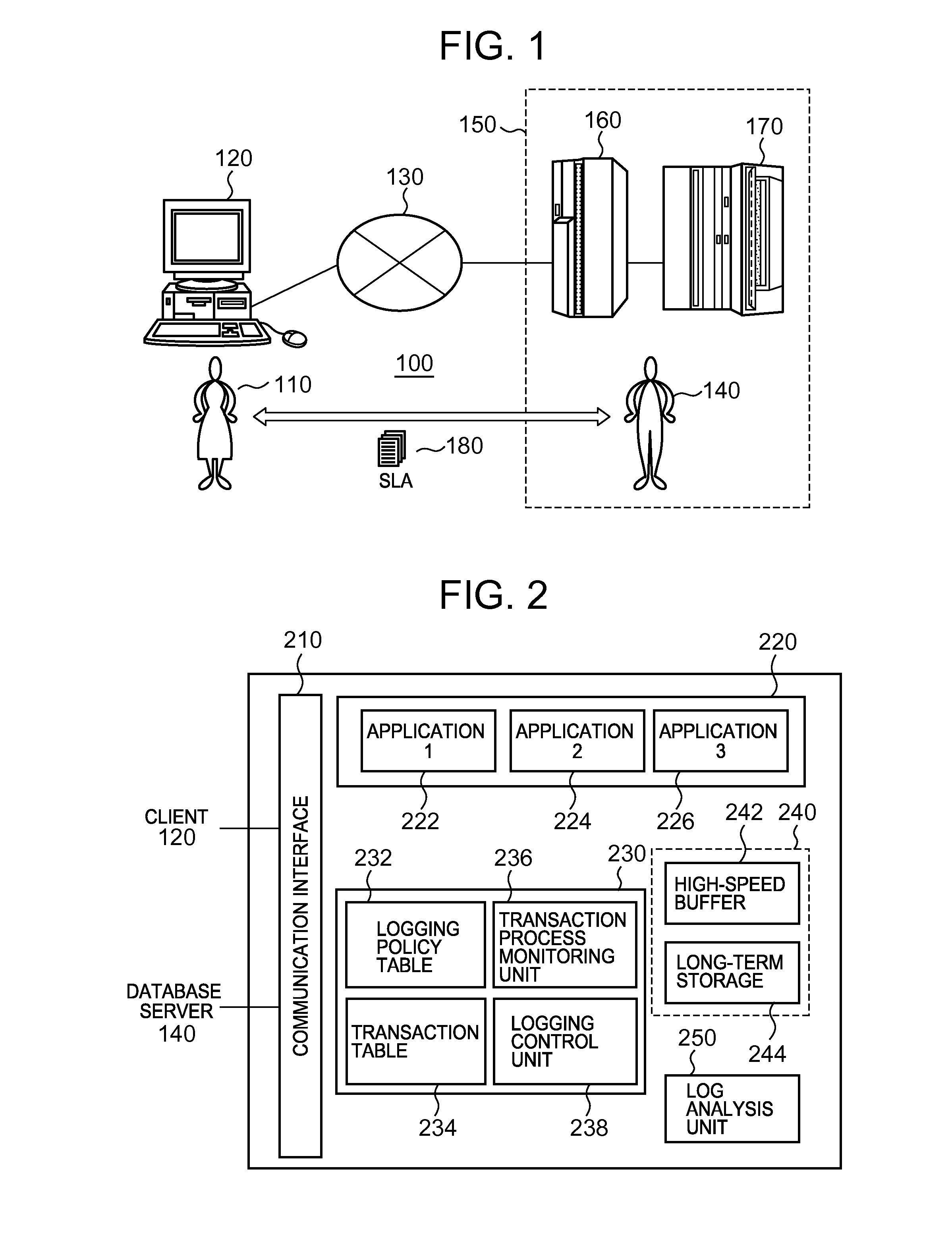 System, method, program, and system implementation method for transaction process logging