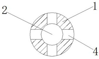 Double-petal combined core barrel convenient for heat treatment