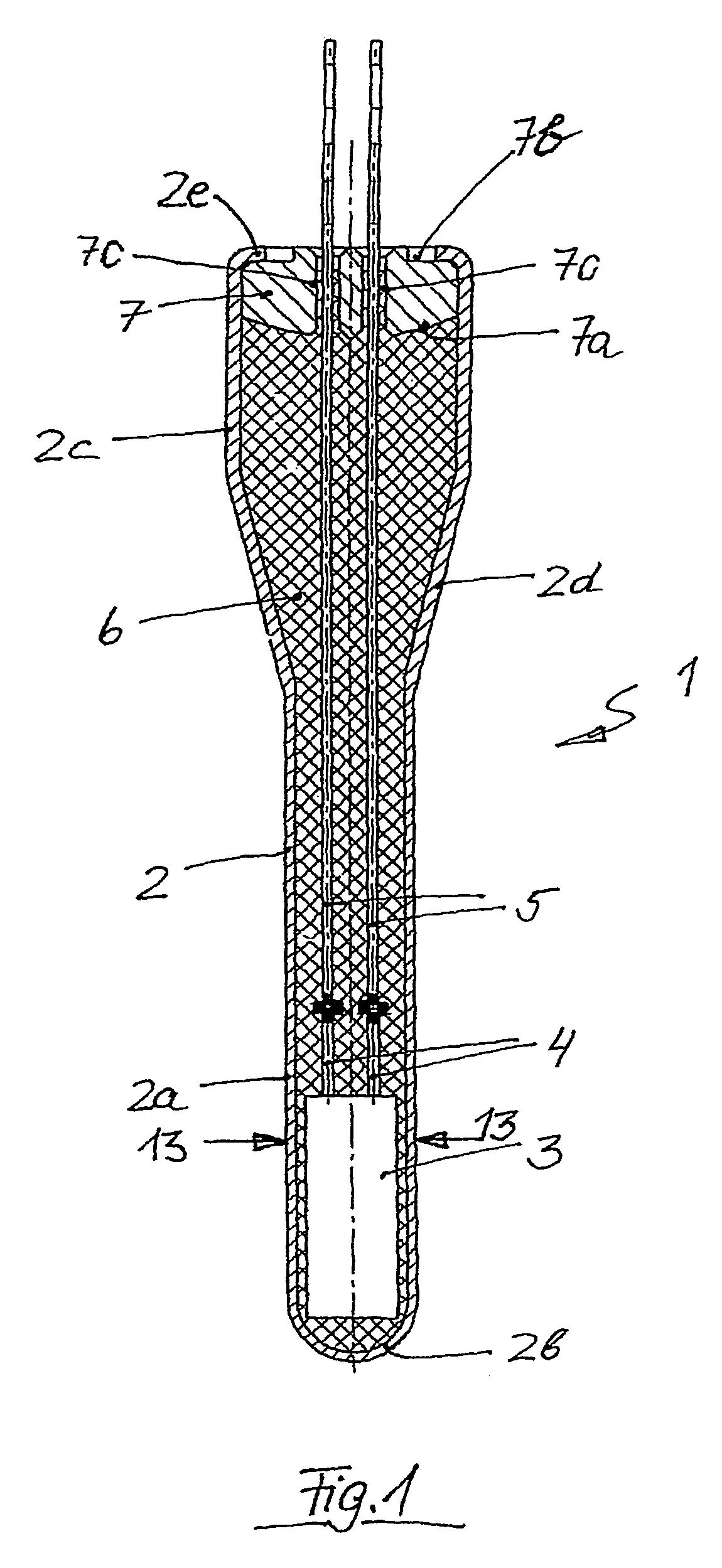 Temperature sensor for a resistance thermometer, in particular for use in the exhaust gas system of combustion engines