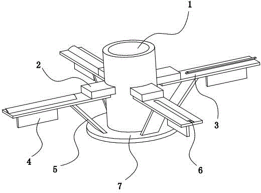 Agitating vane wheel of resin agitator