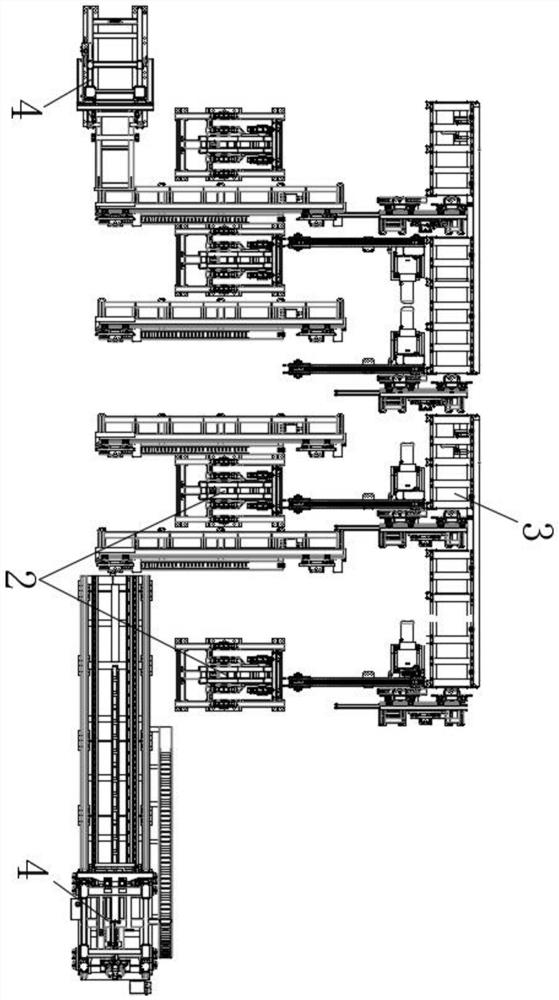 Multi-section sawing machining automatic production line