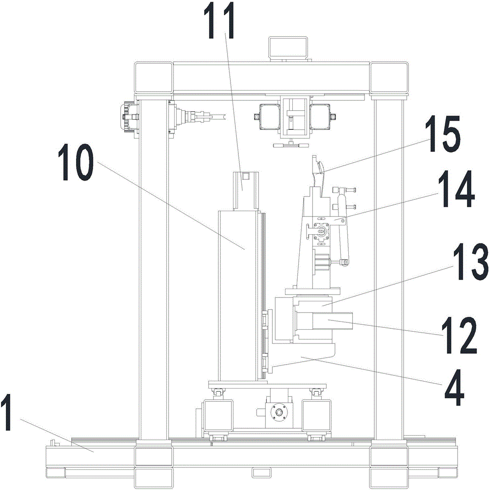 Omni-bearing machining mortise and tenon joint making machine and implementation method thereof