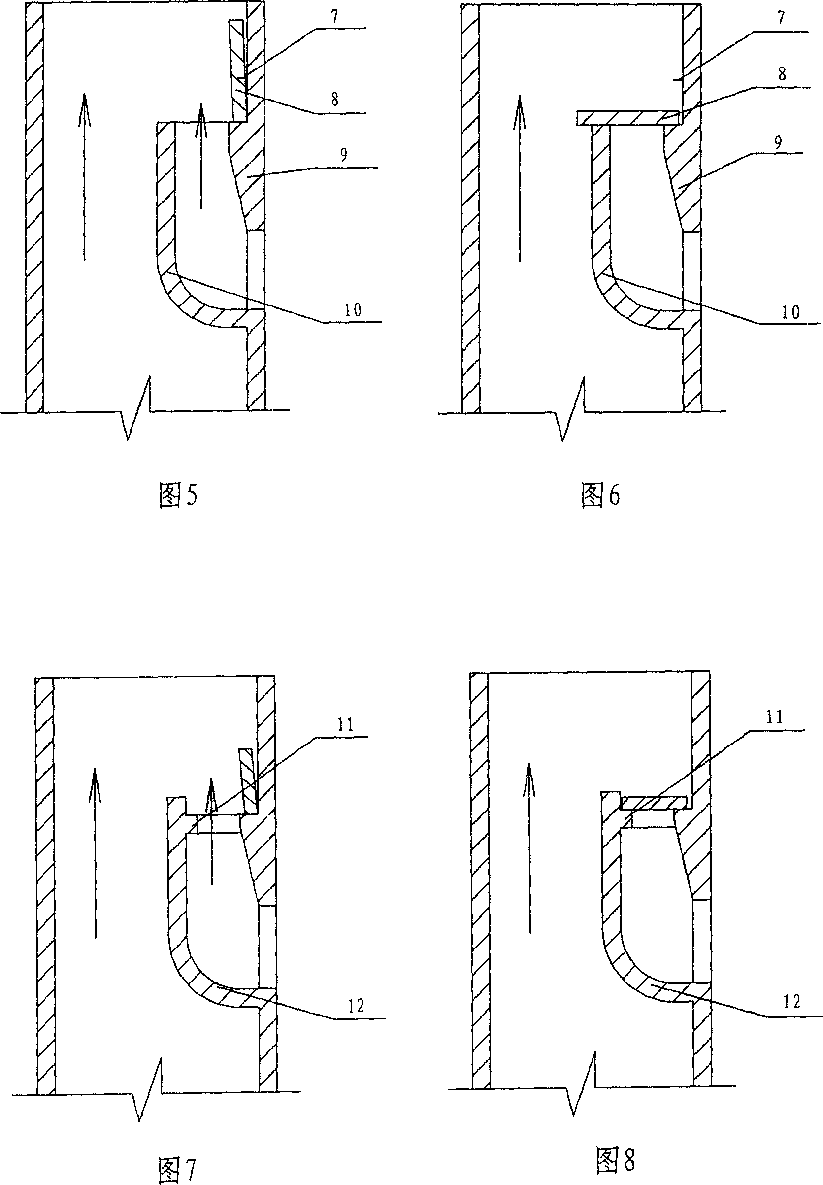 Fire-proof valve structure used specifically in discharge flue of kitchen and rest room